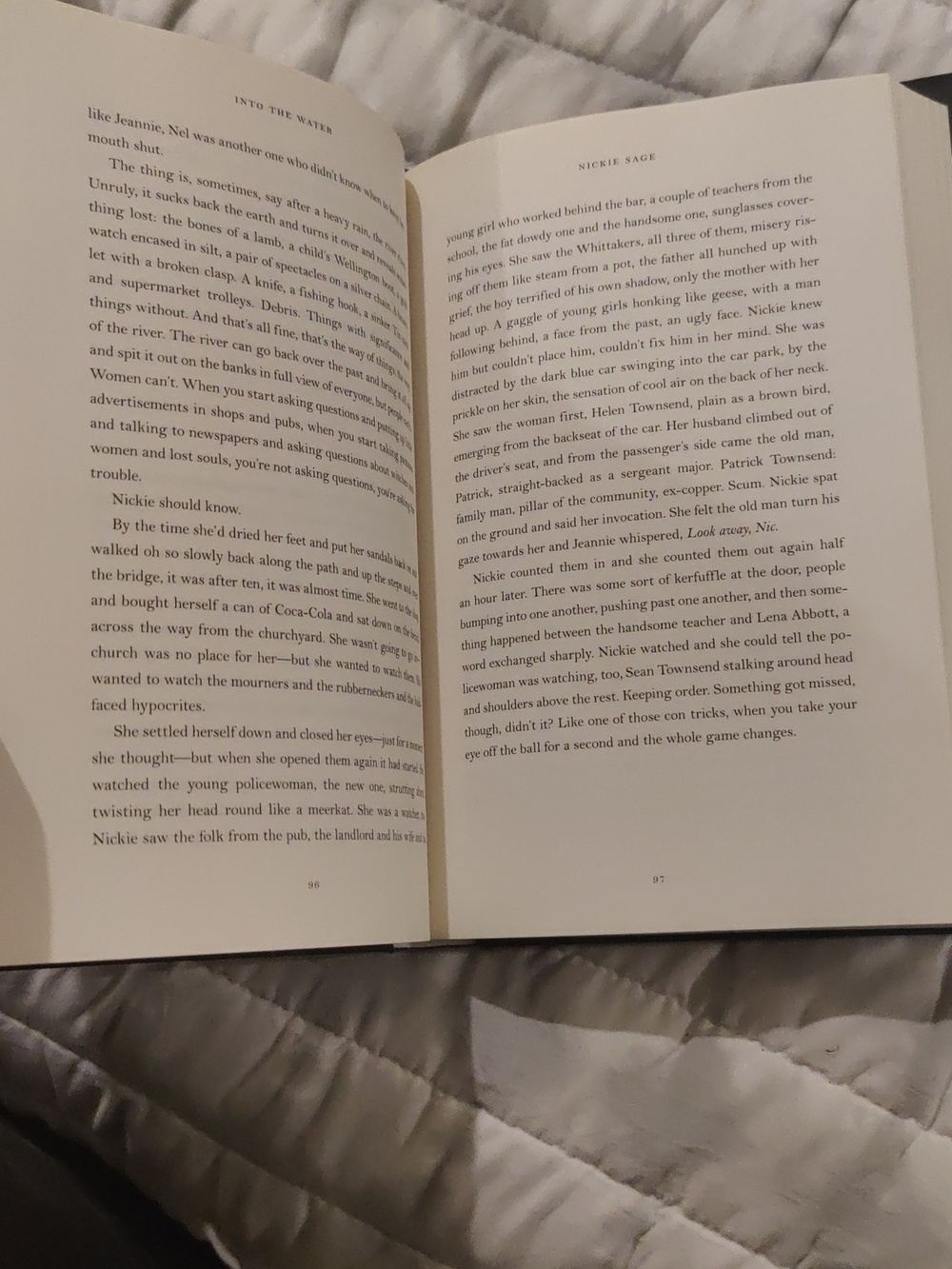 Into the Water by Paula Hawkins psychological thriller novel Hardcover - Picture 5 of 6